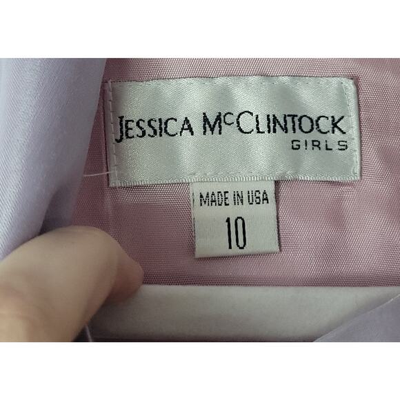 Jessica McClintock- Girl's formal Dress with Cardigan- Purple- size 10 - Picture 7 of 10